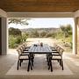 NERO Dining Table Teak Wood Black 1