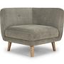 Alfred 1-Sitzer Eckmodul Links Planet Grey Green 4