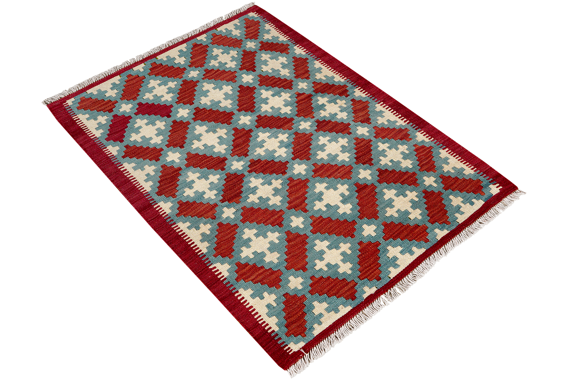 Kilim Gashgai Teppich Wolle Mehrfarbig 2