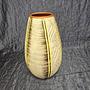 Vintage Keramikvase Beige Braun Schwarz 2