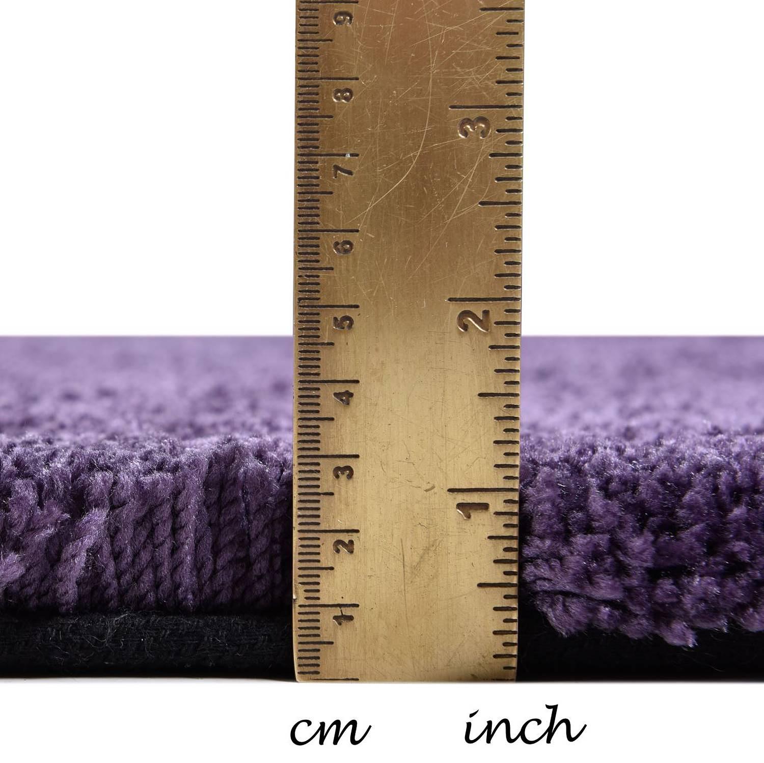 Hochflorteppich Cozy Uni Violett 3