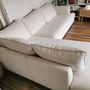 Tribeca Ecksofa Links Stoff Weiß Creme 3