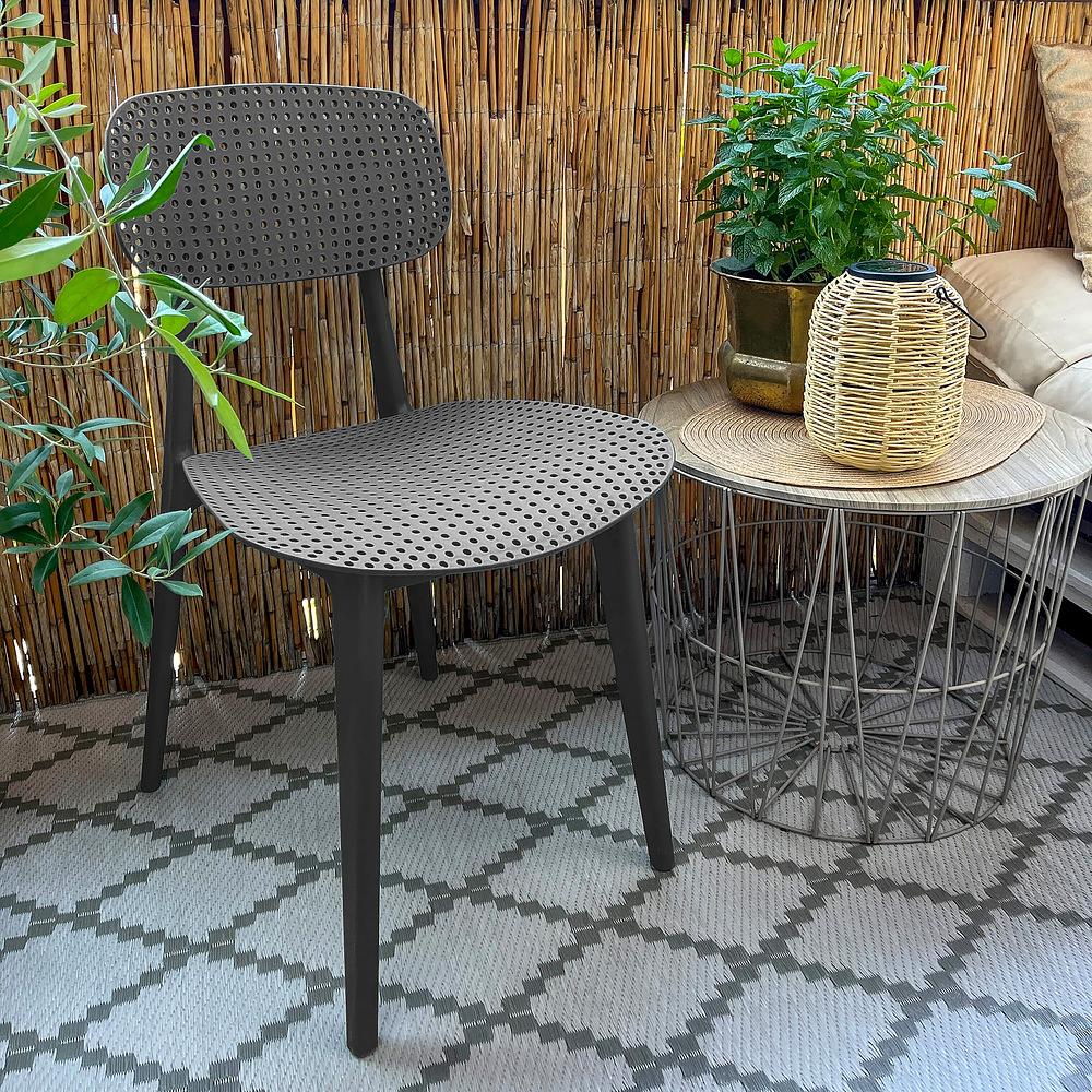 ARTIFO HOL Dining chair Stacking chair Plastic Grey 1