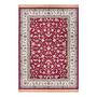 Djamila Kurzflorteppich Baumwolle Rot 95 x 140 cm 0