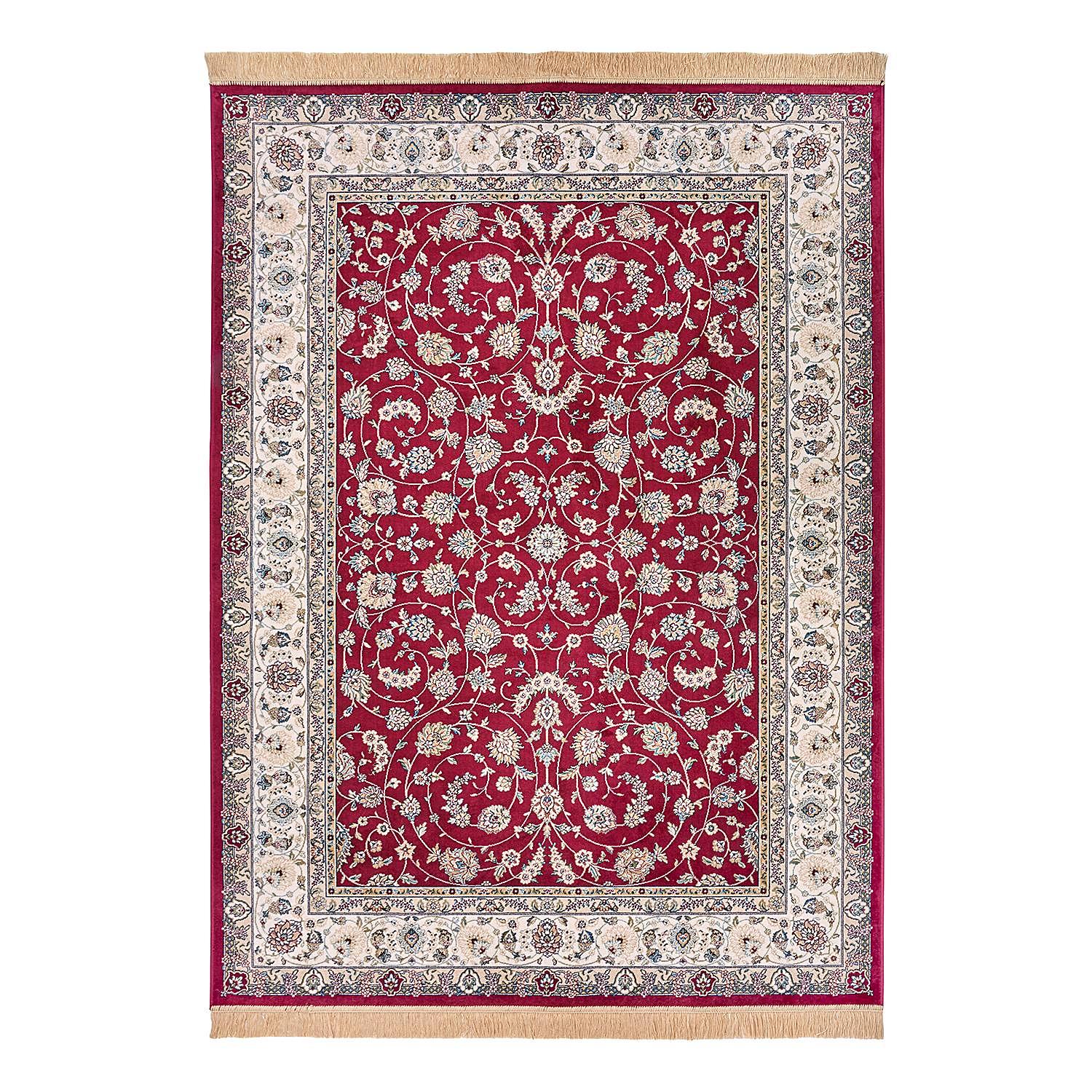 Djamila Kurzflorteppich Baumwolle Rot 95 x 140 cm 0