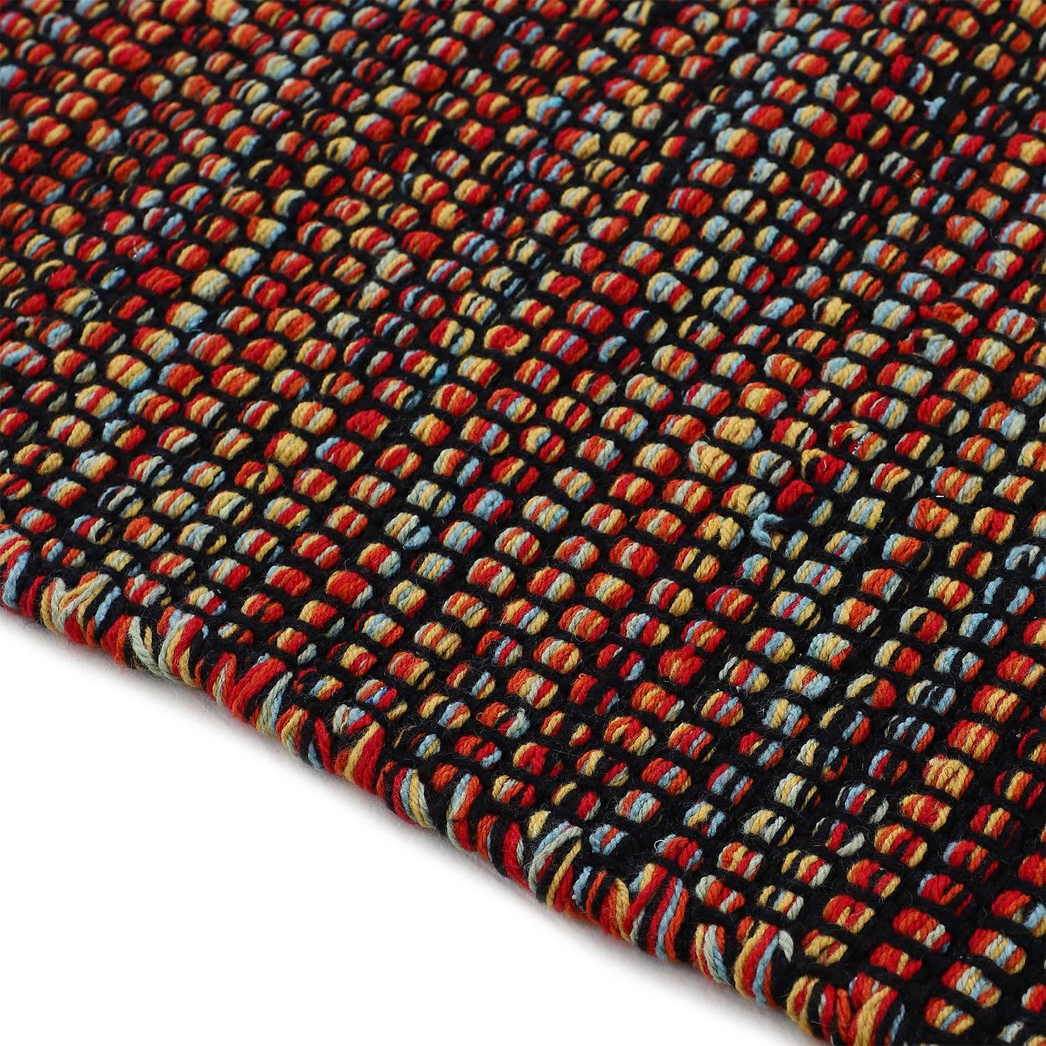 Kelim Mia Läufer Baumwolle Wendbar Orange 60 x 180 cm 4
