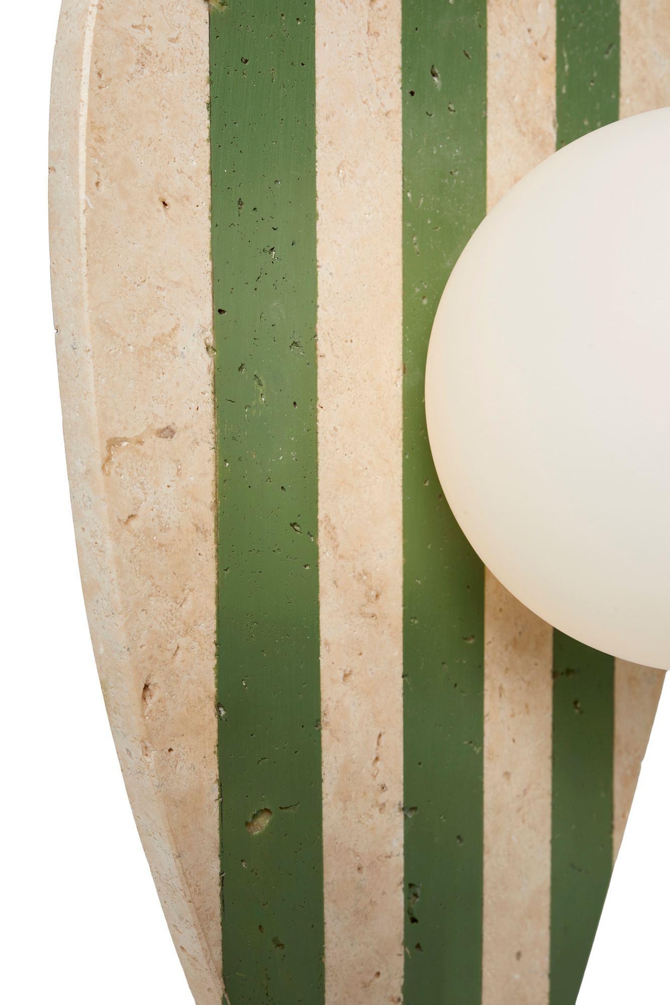 Only Wall Lamp Travertine Green 6