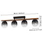 Ceiling light Filago Type A 4-light steel clear glass 4