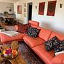 Corallao Ecksofa Leder Orange 0
