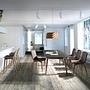 Barhocker Kunstleder Holz Grau 2