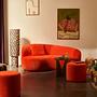Rose Sofa 2,5-Sitzer Moss Cherry 3