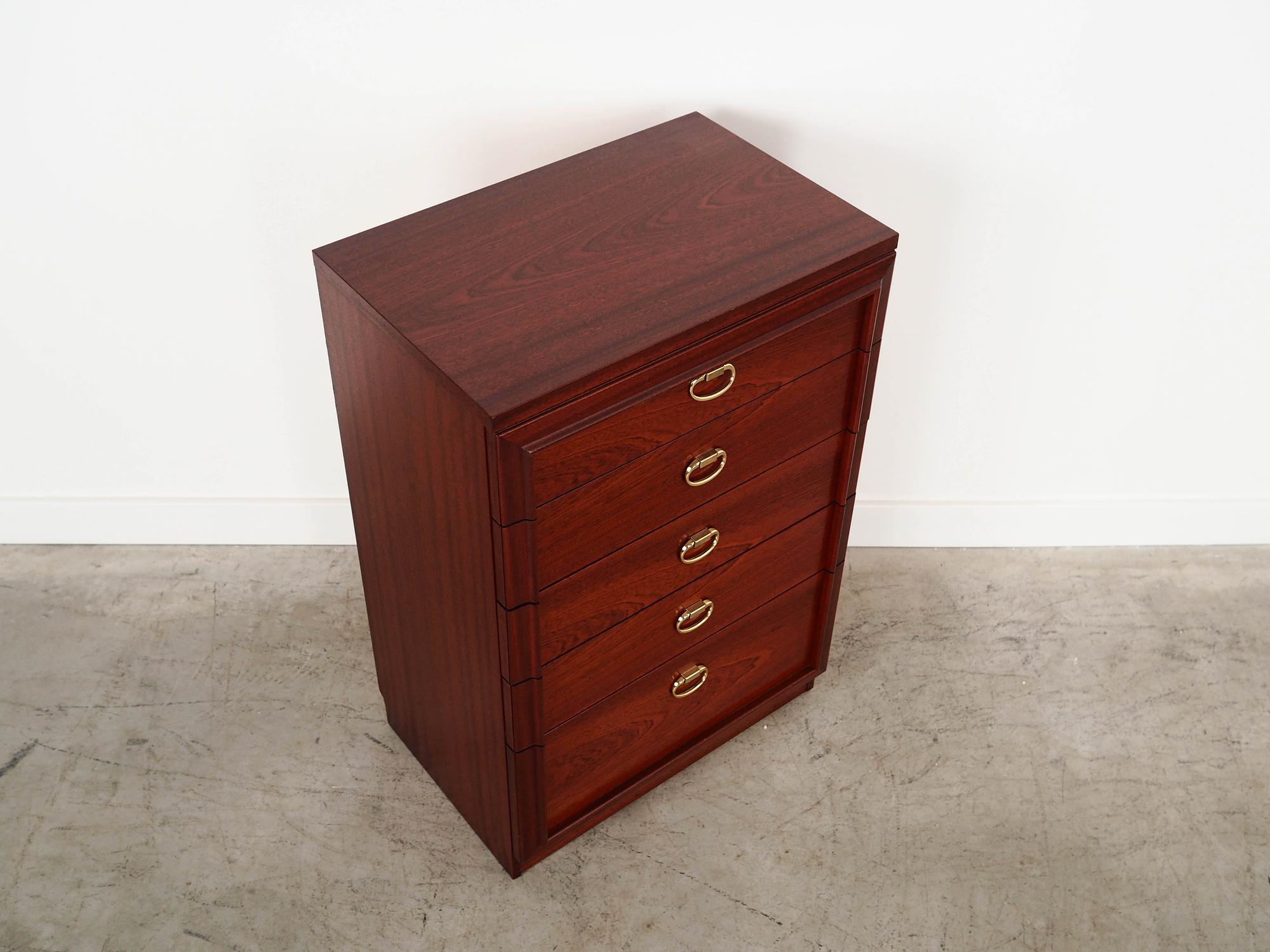 Mahogany Chest of Drawers 1980s 5
