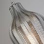 Pendant lamp Chevron Silver 3