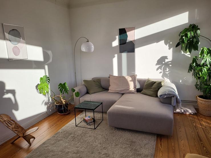 Develius 2-Sitzer Ecksofa Grau 1