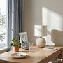 Table lamp Uvaro 1-light terry cloth ceramic 2
