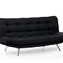 Misa Schlafsofa 3-Sitzer Schwarz 0