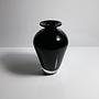 Vintage Vase Muranoglas Schwarz 1950er Jahre 6