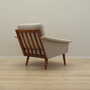 Vintage Sessel Teakholz Textil Grau 1970er Jahre 5
