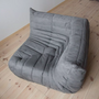 Togo Ecksofa Textil Grau 3