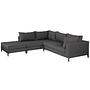 Sicilie Garten Lounge Set Links Dunkelgrau 0