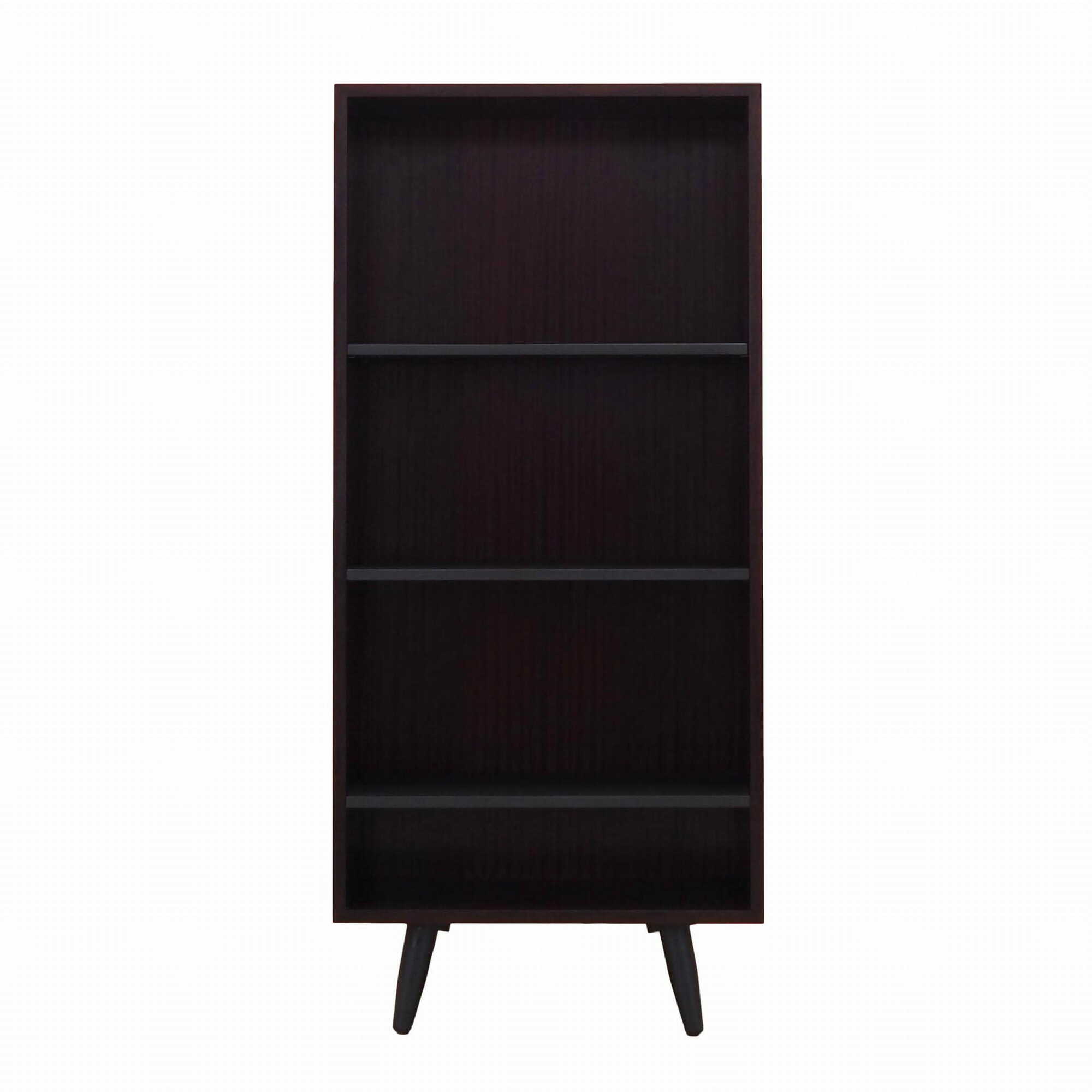 Bücherregal Mahagoni Schwarz 1970er Jahre 0