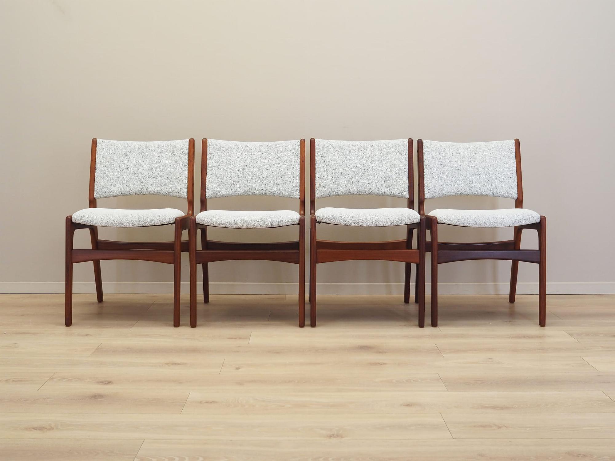 4x Esszimmerstuhl Teakholz 1970er Jahre 3