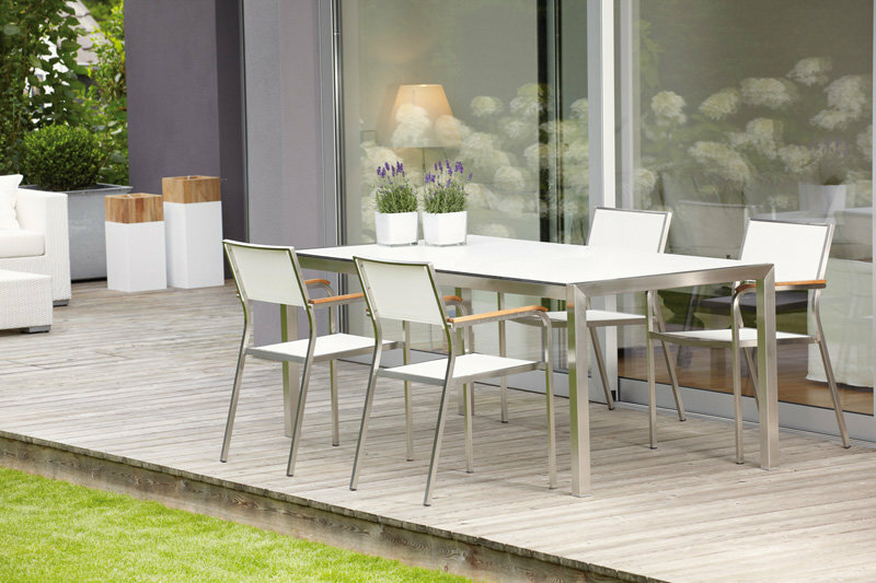 Luxury Tisch Metall Silber 2