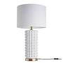SCULPTURE Tischleuchte Keramik Metall Beige 4