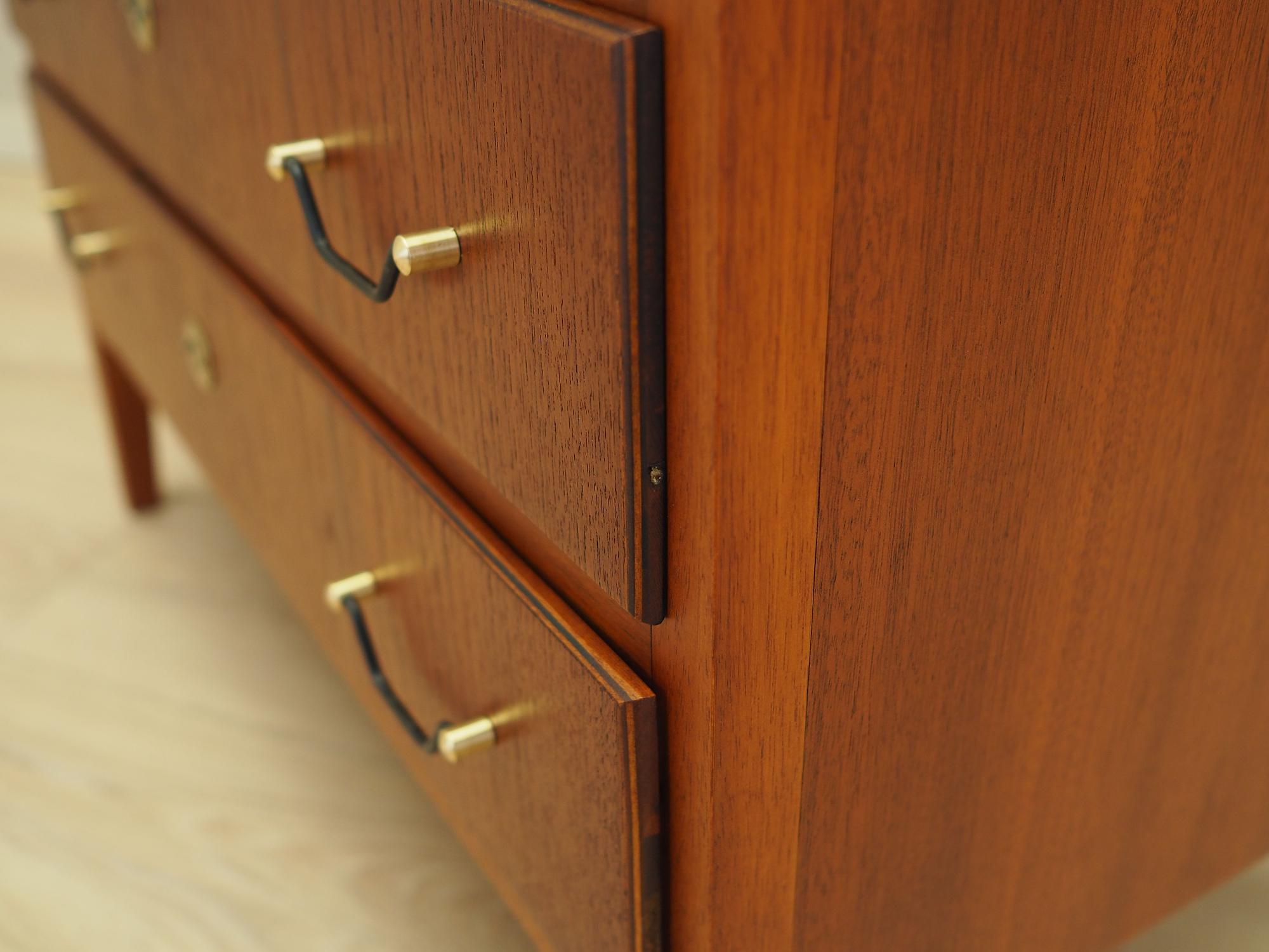 Chest of drawers Teak wood 1970s 13
