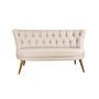 Richland Loveseat Sofa 2-Sitzer Creme 0