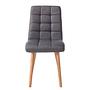 2x Doskie I Armchair Fabric Oak Dark Grey 3