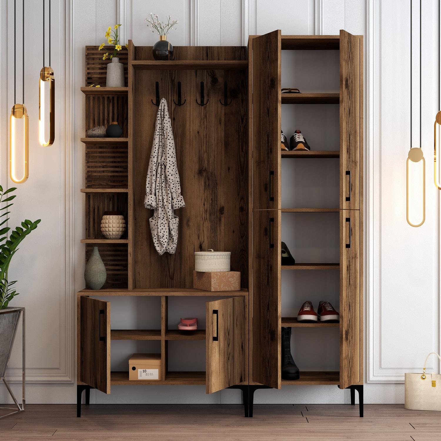 Extend Wardrobe Walnut Brown 150cm x 200cm 3