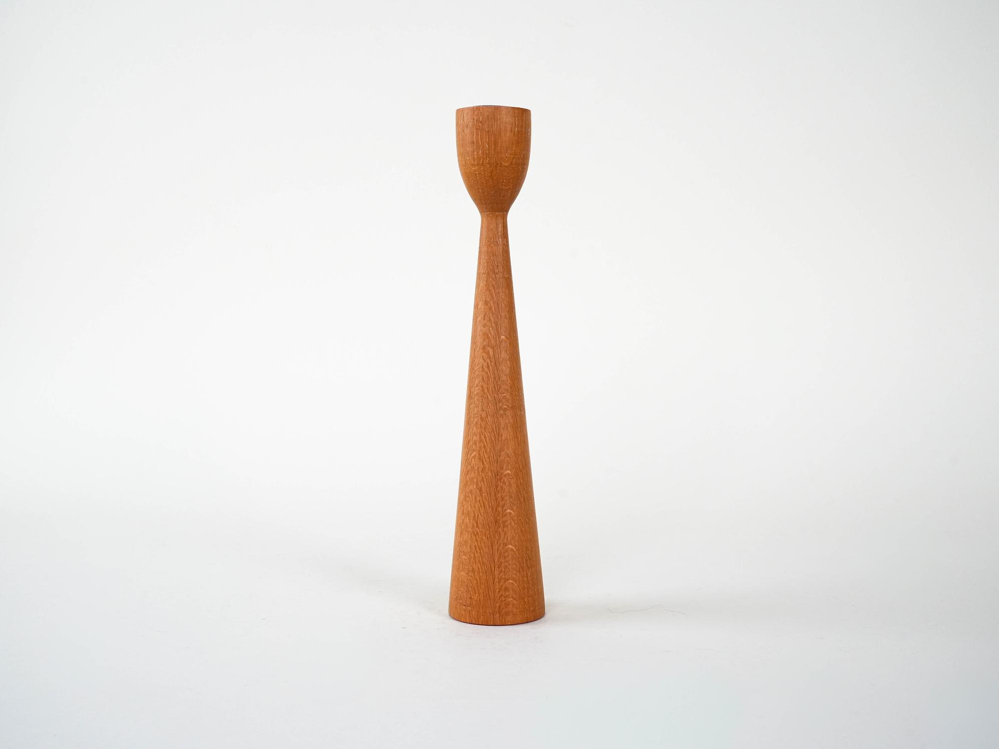 Teak candlesticks 1960s 2