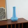 Keramikvase Blau1970er Jahre 1