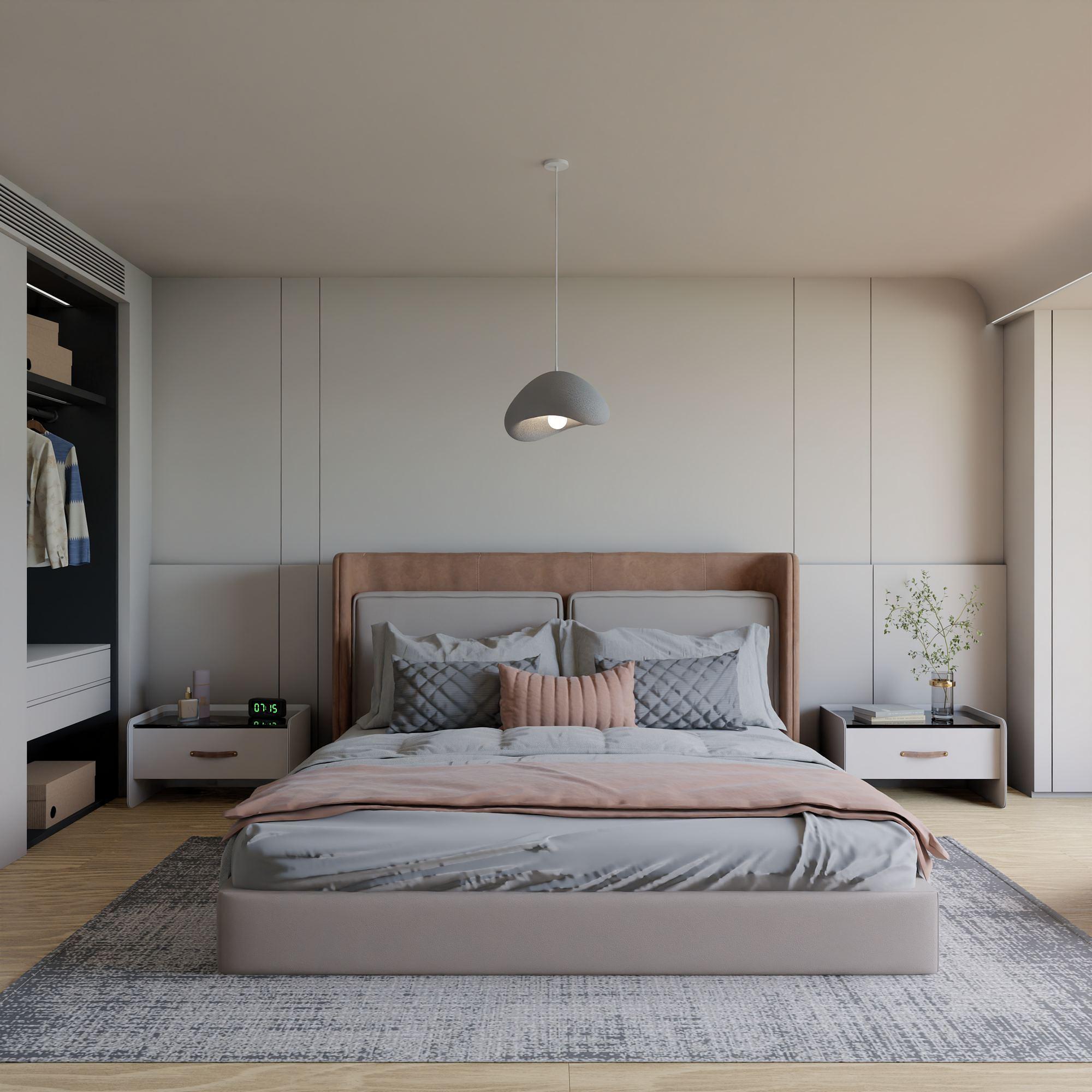 1-Flammig Wabi Sabi Quiet Current Pendelleuchte Beton Grau 4