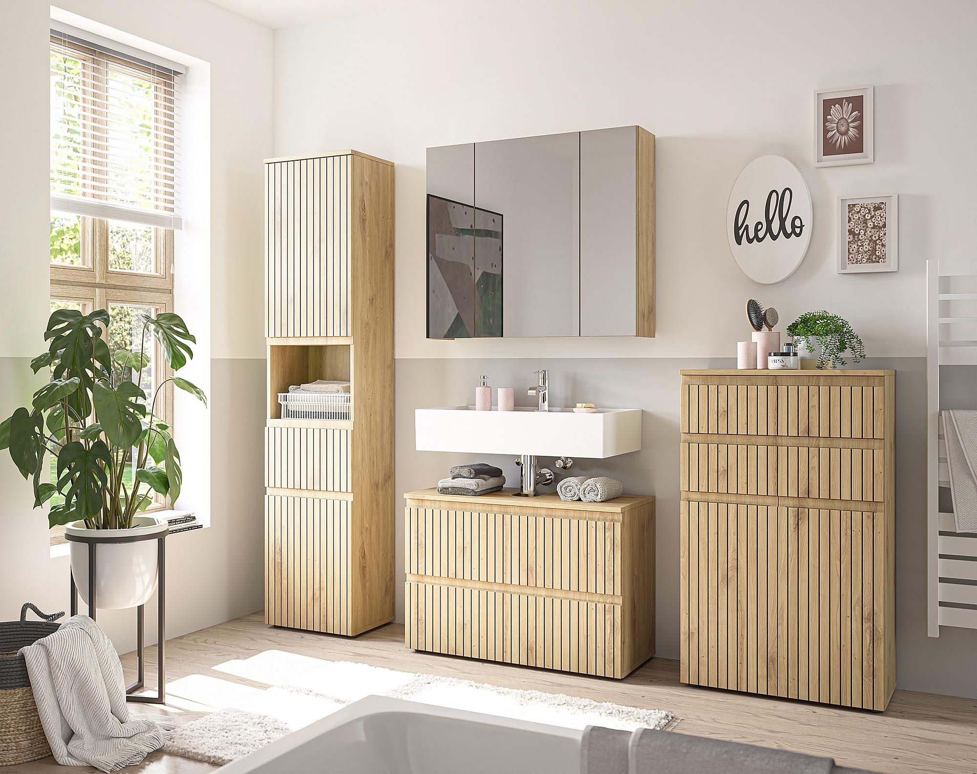 Rookerie Vanity Unit Artisan Oak Decor 80 cm 2