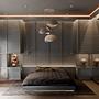 3-Flammig Wabi Sabi Stonefades Pendelleuchte Beton Grau 4