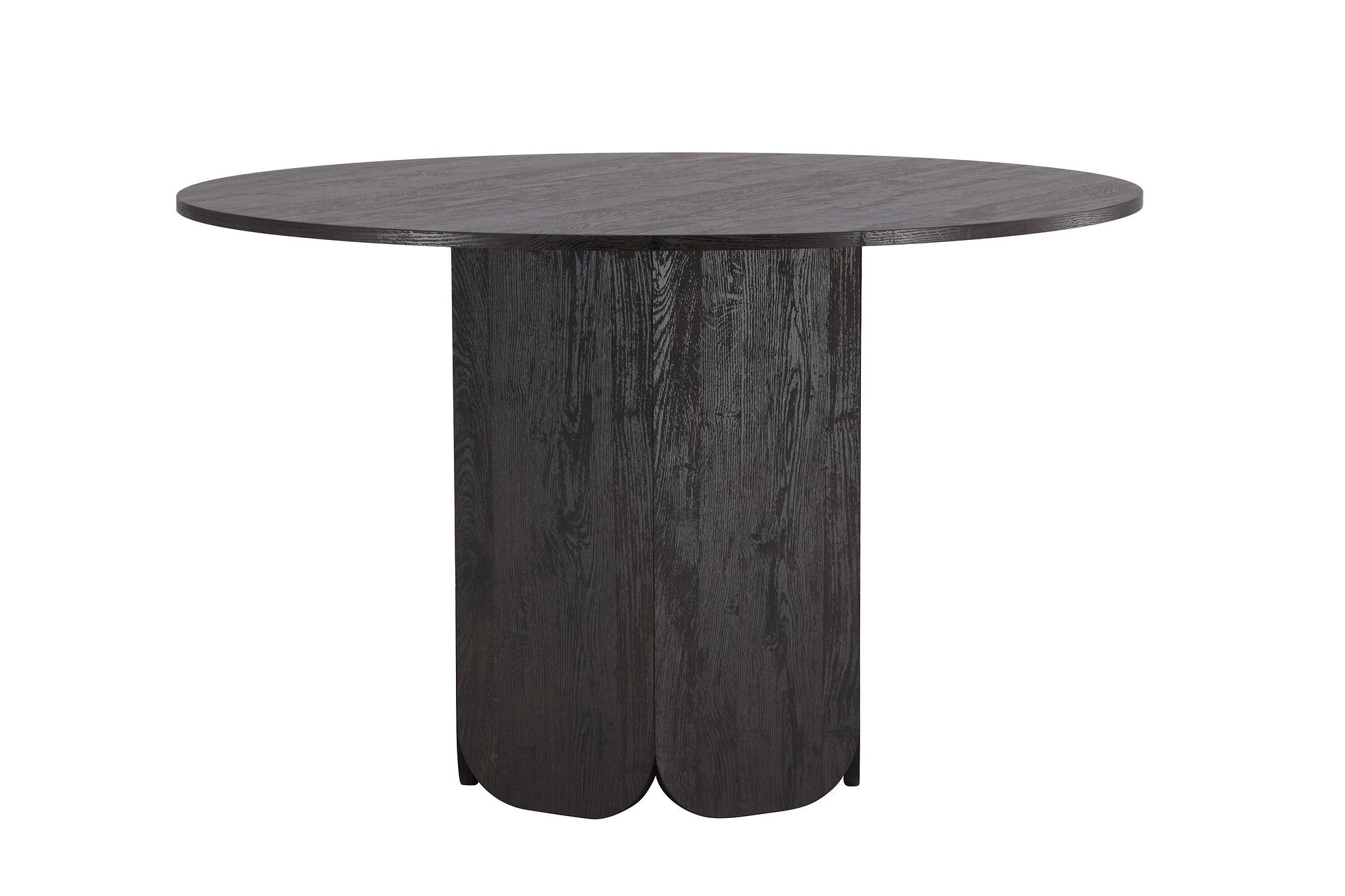 Tekla Esstisch Schwarz Ø 120cm 8