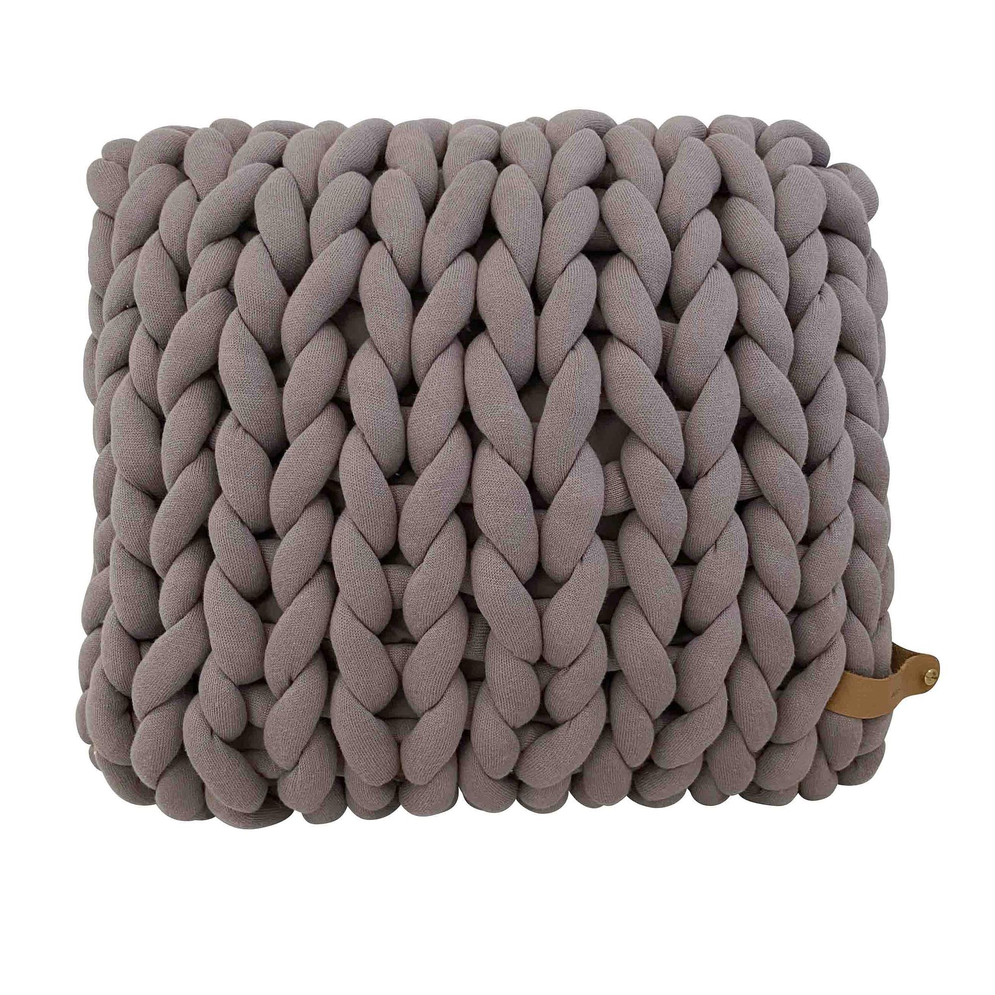 Pillow Cotton Chunky knit Taupe 0