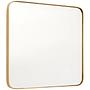 Tia Kleine Goldfinish Quadratische Wandspiegel
 3