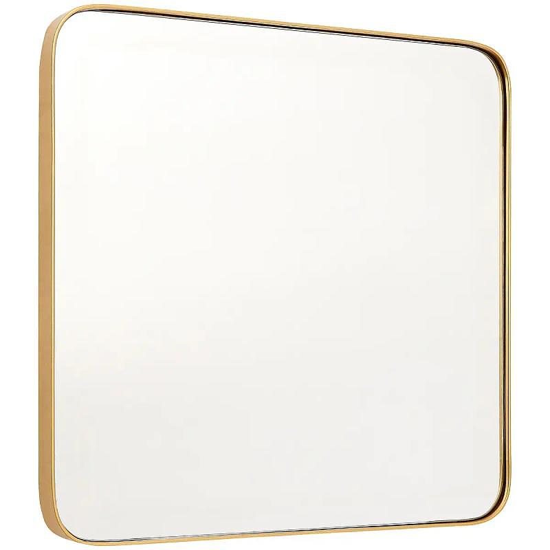 Tia Kleine Goldfinish Quadratische Wandspiegel
 3