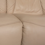 Cumuly Sofa 3-Sitzer mit Relaxfunktion Leder Creme 3