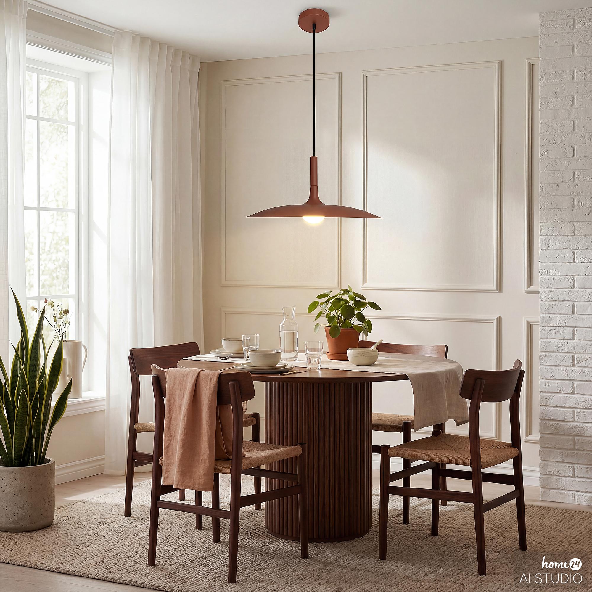 Pendant light Nesto 1-light iron brown 2