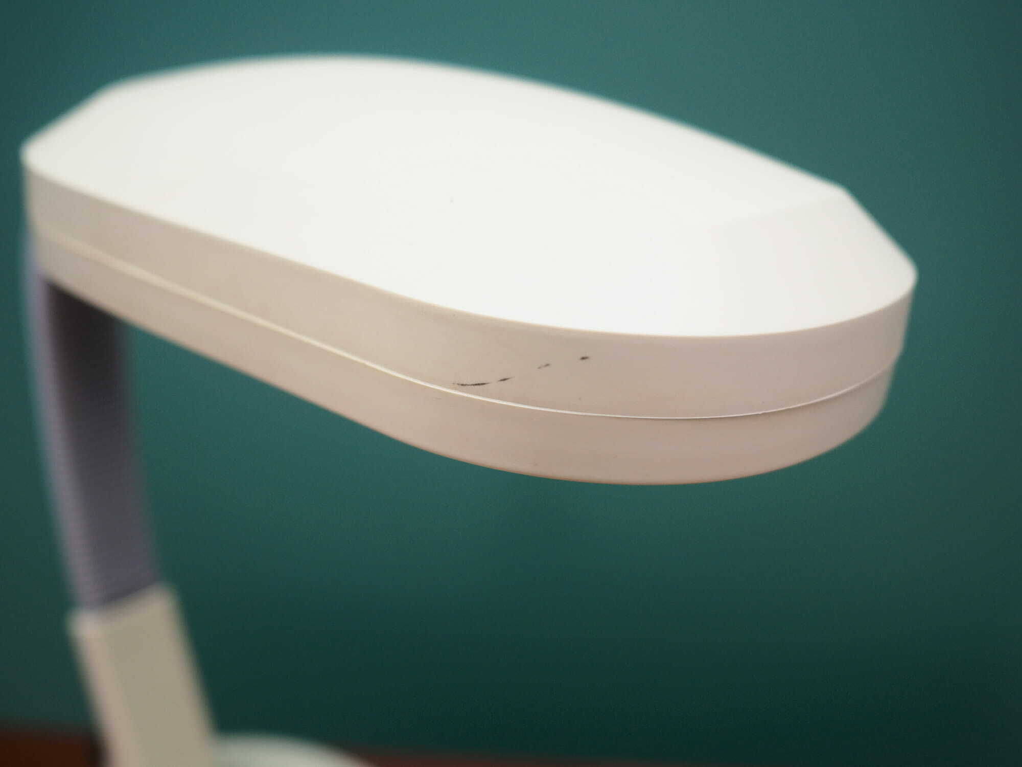 Vintage table lamp plastic white 1960s 6