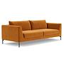 Noa Sofa 3-Sitzer Velour Matt Amber 2
