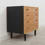 Vintage chest of drawers wood beige 1970s 6