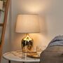 Table lamp 1-flame aluminum blended fabric 0