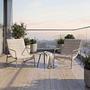 Wink Balcony Set 3-piece Steel Bouclé Beige 2