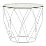 Allure Beistelltisch Glas Chrom 1