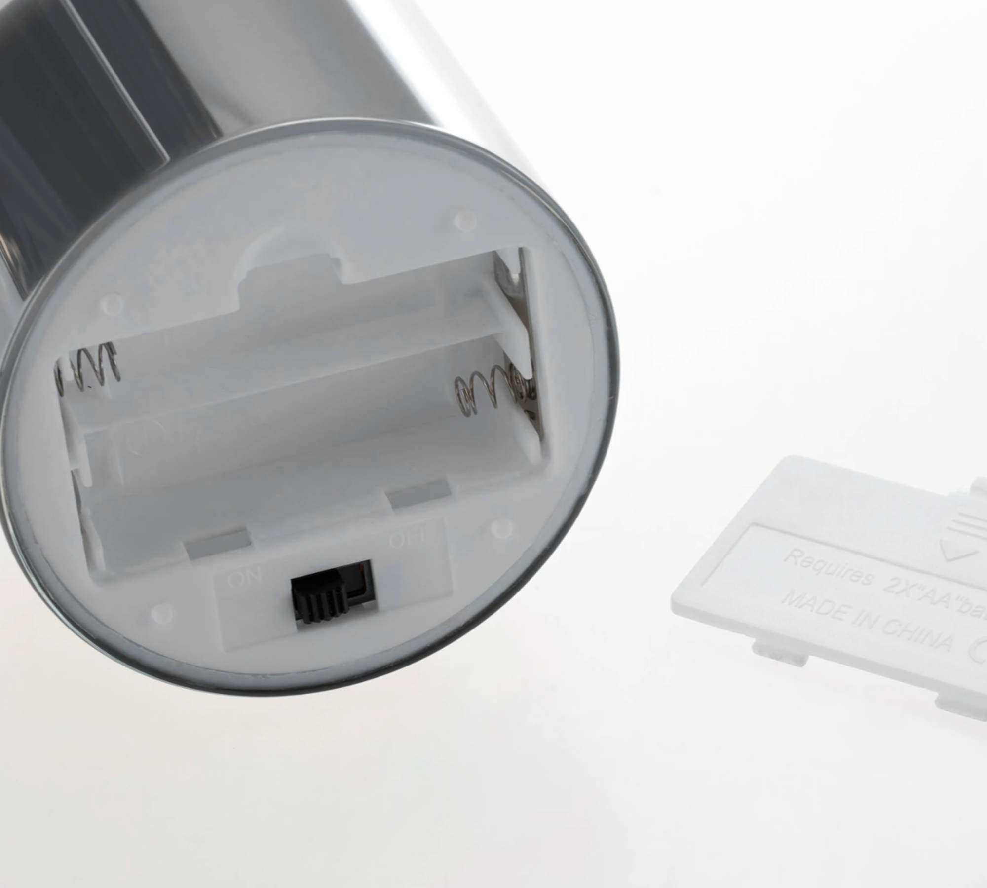 3x LED Kerze Klarglas Naturfaser 3